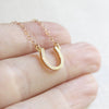 Horseshoe Necklace Women Jewelry Horse Hoof Necklaces Cute U Necklace Small Simple Paw Necklaces eprolo