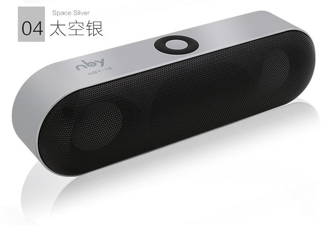 NBY-18 Mini Bluetooth Speaker Portable Wireless Speaker Sound System 3D Stereo Music Surround Support Bluetooth,TF AUX USB eprolo