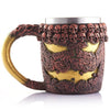 Personalized Skull Mug Double Wall Stainless Steel Knight Tankard Dragon Drinking Tea Beer Coffee Cup Caneca Viking Gift eprolo