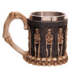 Personalized Skull Mug Double Wall Stainless Steel Knight Tankard Dragon Drinking Tea Beer Coffee Cup Caneca Viking Gift eprolo