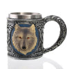 Personalized Skull Mug Double Wall Stainless Steel Knight Tankard Dragon Drinking Tea Beer Coffee Cup Caneca Viking Gift eprolo