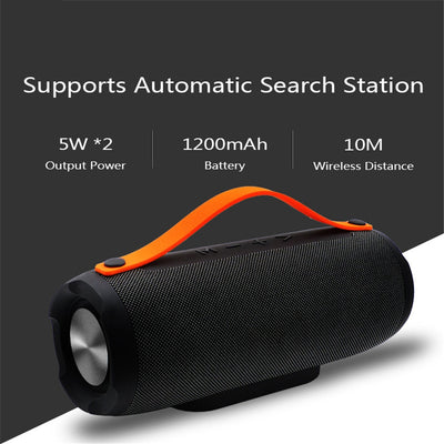 Portable Wireless Bluetooth E13 Speaker Stereo Big power 10W system TF FM Radio Music Subwoofer Column Speakers for Computer eprolo