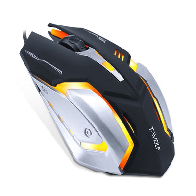 Pro Gamer Gaming Mouse 8D 3200DPI Adjustable Wired Optical LED Computer Mice USB Cable Silent Mouse for laptop PC eprolo