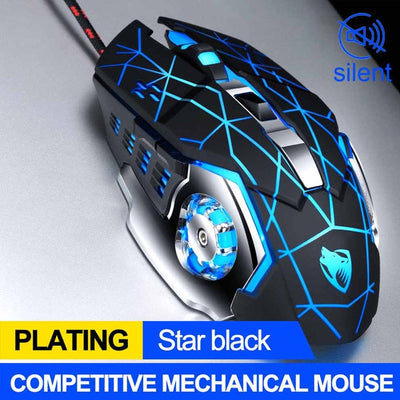 Pro Gamer Gaming Mouse 8D 3200DPI Adjustable Wired Optical LED Computer Mice USB Cable Silent Mouse for laptop PC eprolo