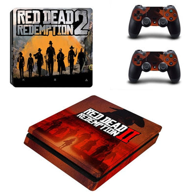 Red Dead Redemption 2 PS4 Slim Skin Sticker Decal Vinyl for Sony Playstation 4 Console and 2 Controllers PS4 Slim Skin Sticker eprolo