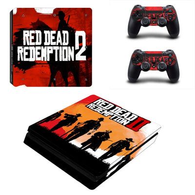 Red Dead Redemption 2 PS4 Slim Skin Sticker Decal Vinyl for Sony Playstation 4 Console and 2 Controllers PS4 Slim Skin Sticker eprolo