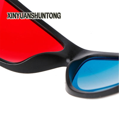 3D Glasses Universal White Frame Red Blue Anaglyph 3D Glasses For Movie Game DVD Video TV eprolo