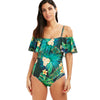 Flounce Floral Tropical One Piece Swimsuit Hypersku