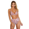 Women Leopard Padded Bikini Set Swimsuit Ladies High Waist Summer Beach Wear Hypersku