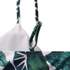 Palm Leaf Print Strappy Bikini Hypersku