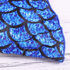 Fish Scales Print Ruffle Strap Side Tied Low Waist Bikini Set for Women Hypersku