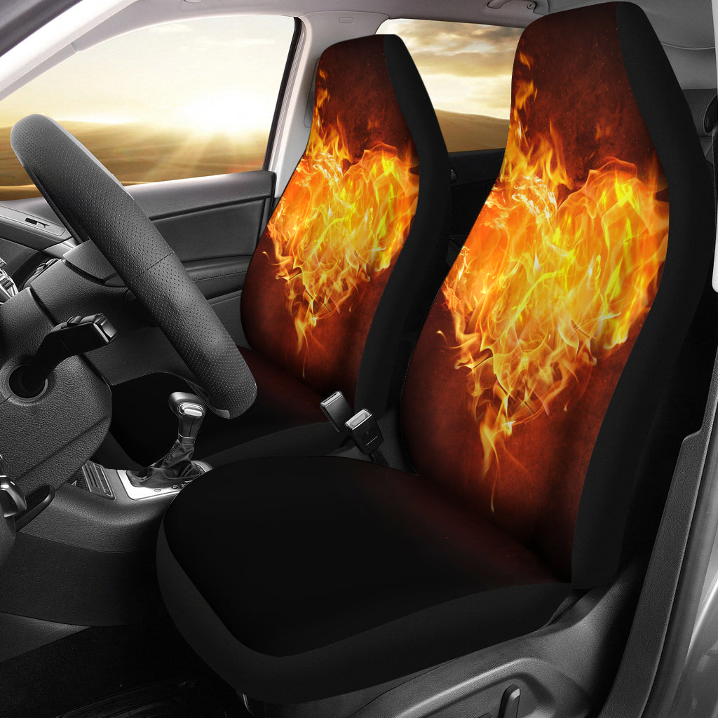 Fire in love Car Seat Covers (Set of 2) Getbrewtaps.com