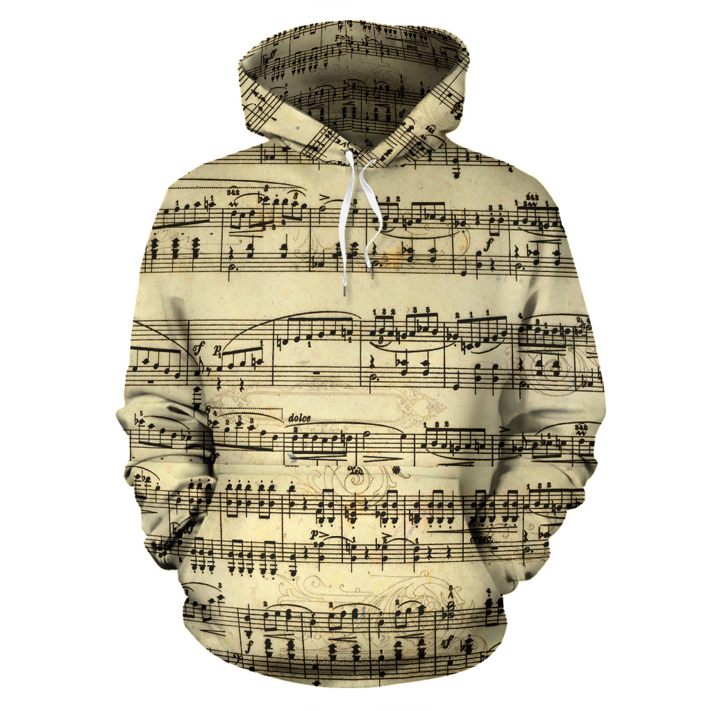 Hoodie Sheet Music Design The Music Lover Getbrewtaps.com