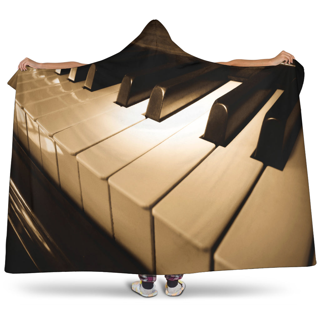 Piano Music Hooded Blanket Getbrewtaps.com