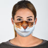 Brown and White Cat Face Mask Getbrewtaps.com