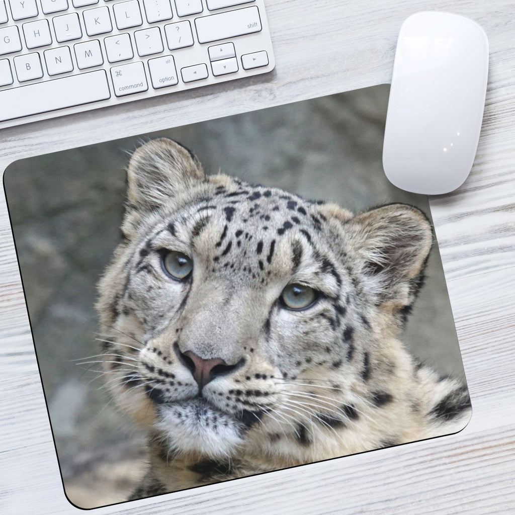 Baby Snow Leopard Mousepad Getbrewtaps.com