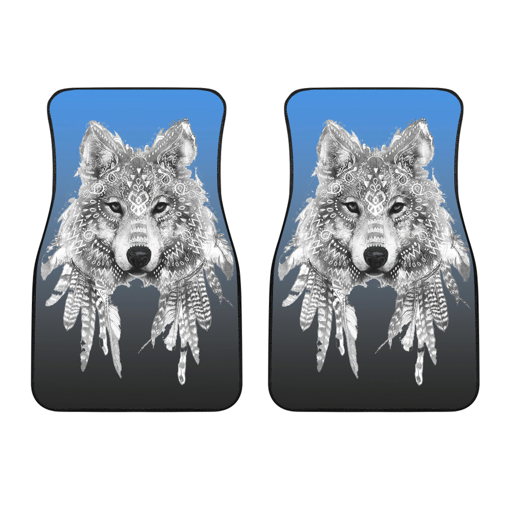 Spirit Animal Wolf Car Floor Mats Getbrewtaps.com