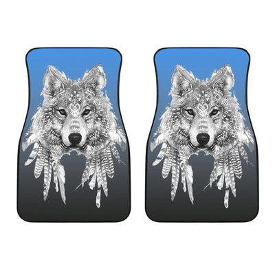 Spirit Animal Wolf Car Floor Mats Getbrewtaps.com