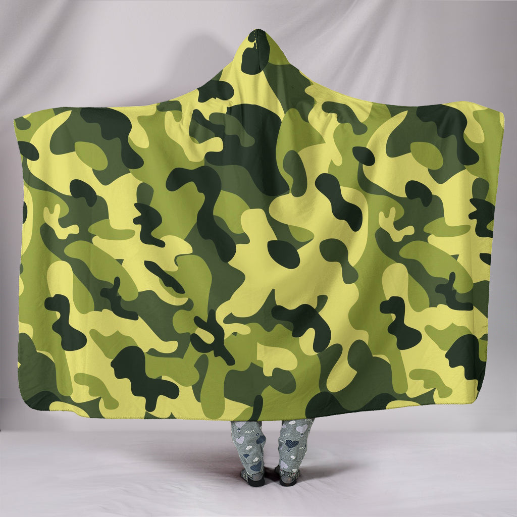 Camouflage Green Hooded Blanket Getbrewtaps.com