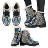 White Phoenix Rising Vegan Leather Boots Getbrewtaps.com