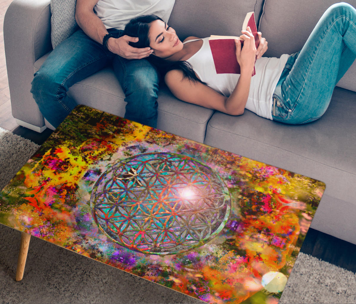 HandCrafted Circle of Life Coffee Table Getbrewtaps.com