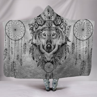 Boho Wolf Hoodie Blanket Getbrewtaps.com