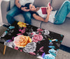 Handcrafted Roses and Hummingbird Coffee Table Getbrewtaps.com