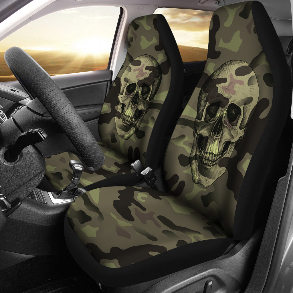 Camo Skull Car Seat Covers Camouflage with Skulls Getbrewtaps.com