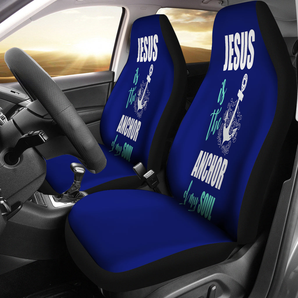 NP Jesus Is The Anchor Car Seat Cover Getbrewtaps.com