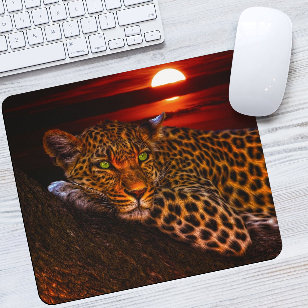 Green Eyed Leopard Sunset Getbrewtaps.com