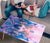 HandCrafted Pink Liquid Abstract Coffee Table