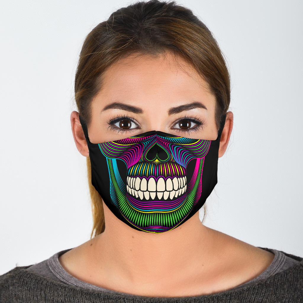 Neon Skull Face Mask Getbrewtaps.com