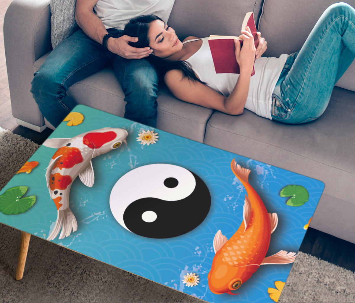 Handrafted Balanced Life Coffee Table