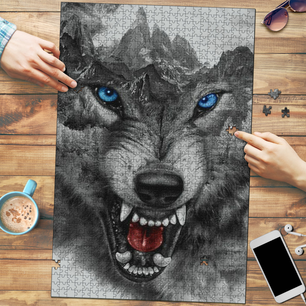 Angry Wolf Jigsaw Puzzle Getbrewtaps.com