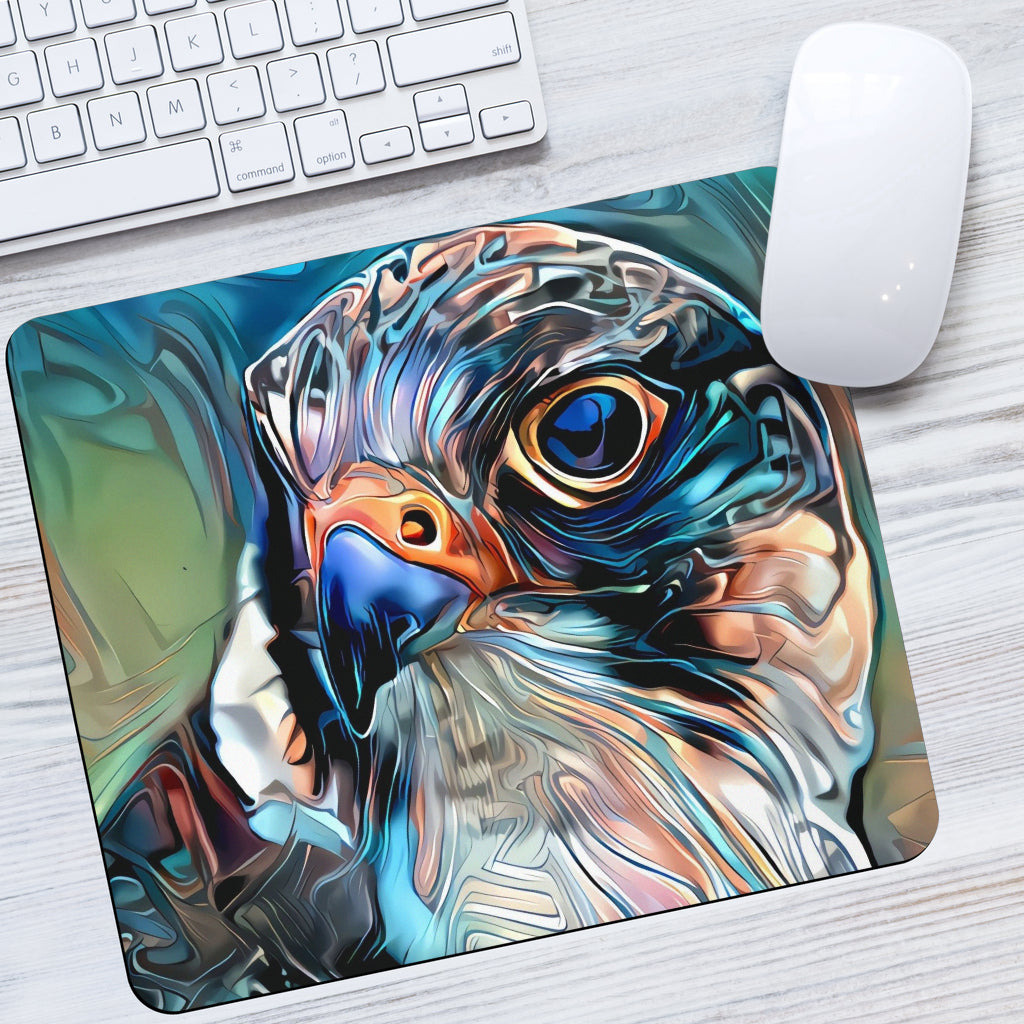 Colorful Hawk Mousepad Getbrewtaps.com