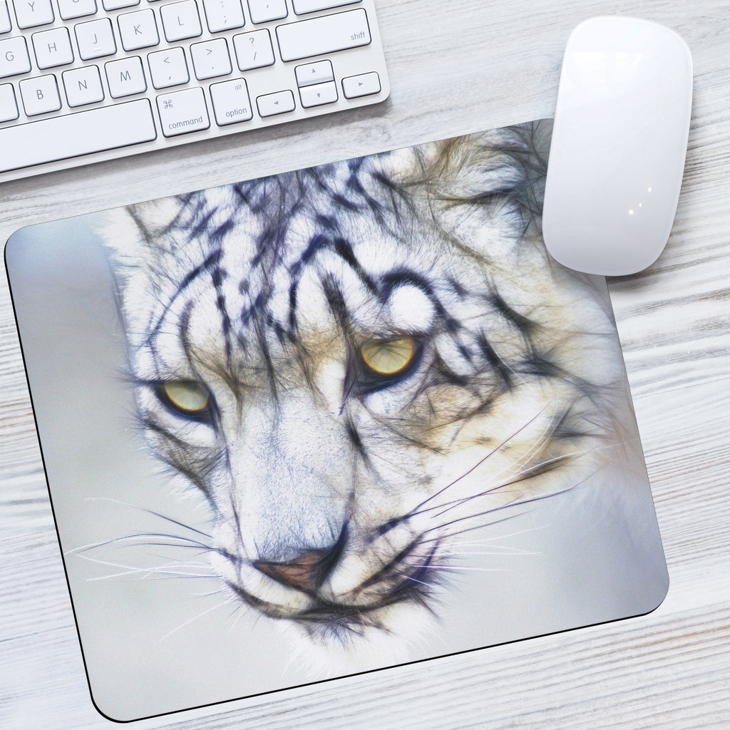 Snow Leopard Mousepad Getbrewtaps.com
