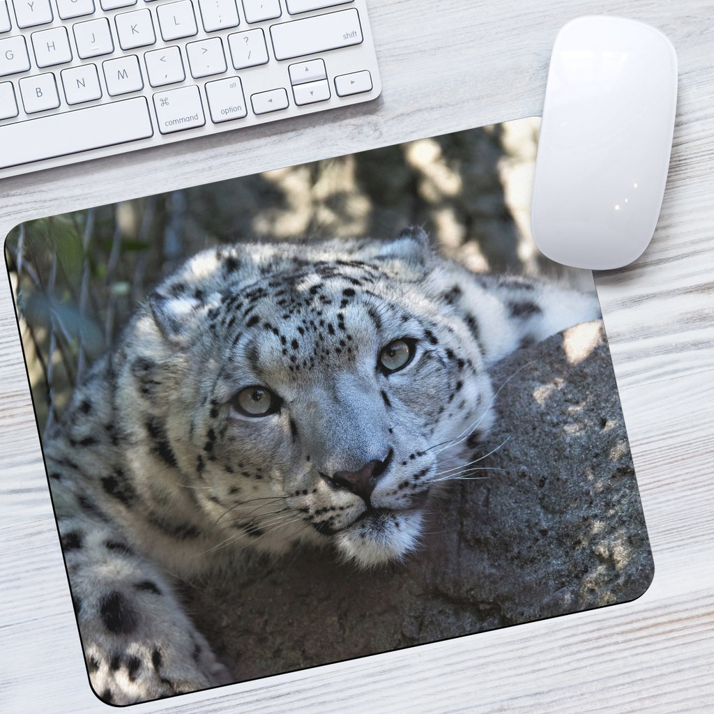 White Leopard Mousepad Getbrewtaps.com