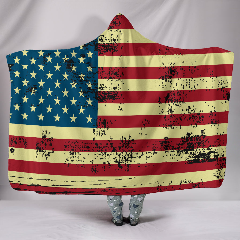 American Flag Hoodie Blanket Getbrewtaps.com