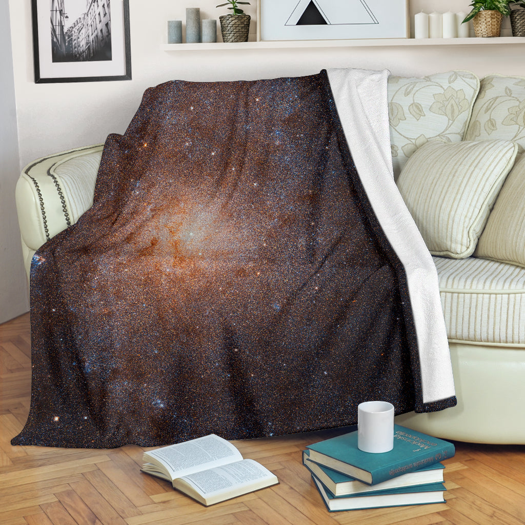 Triangulum Galaxy Micro-Fleece Space Blanket Getbrewtaps.com