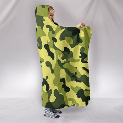 Camouflage Green Hooded Blanket Getbrewtaps.com