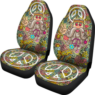 Love Peace Hippie Car Seat Covers Getbrewtaps.com