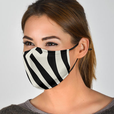 Zebra Print Adjustable Face Mask Getbrewtaps.com