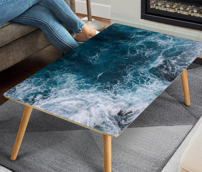 Handcrafted Blue Ocean Coffee Table Getbrewtaps.com