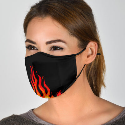 Adjustable Flame Bandana Face Mask Getbrewtaps.com