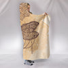 Beige Dragonfly Mandala Hooded Blanket Getbrewtaps.com