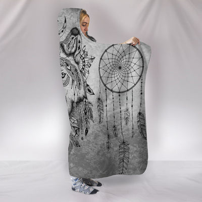 Boho Wolf Hoodie Blanket Getbrewtaps.com