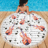Guitar & music Notes Beach towel Getbrewtaps.com