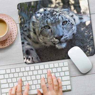 White Leopard Mousepad Getbrewtaps.com
