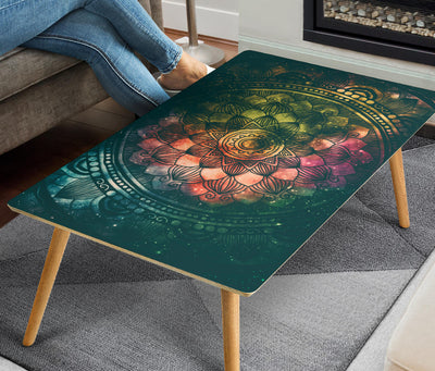 HandCrafted Chakra Mandala Coffee Table Getbrewtaps.com