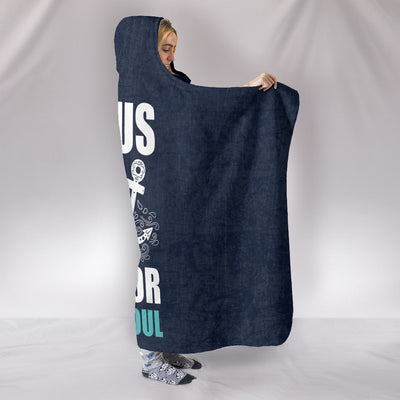 NP Jesus Is The Anchor Hooded Blanket Getbrewtaps.com